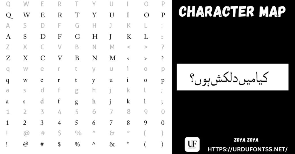 zoya zoya free urdu font download ttf for windows mac and android
