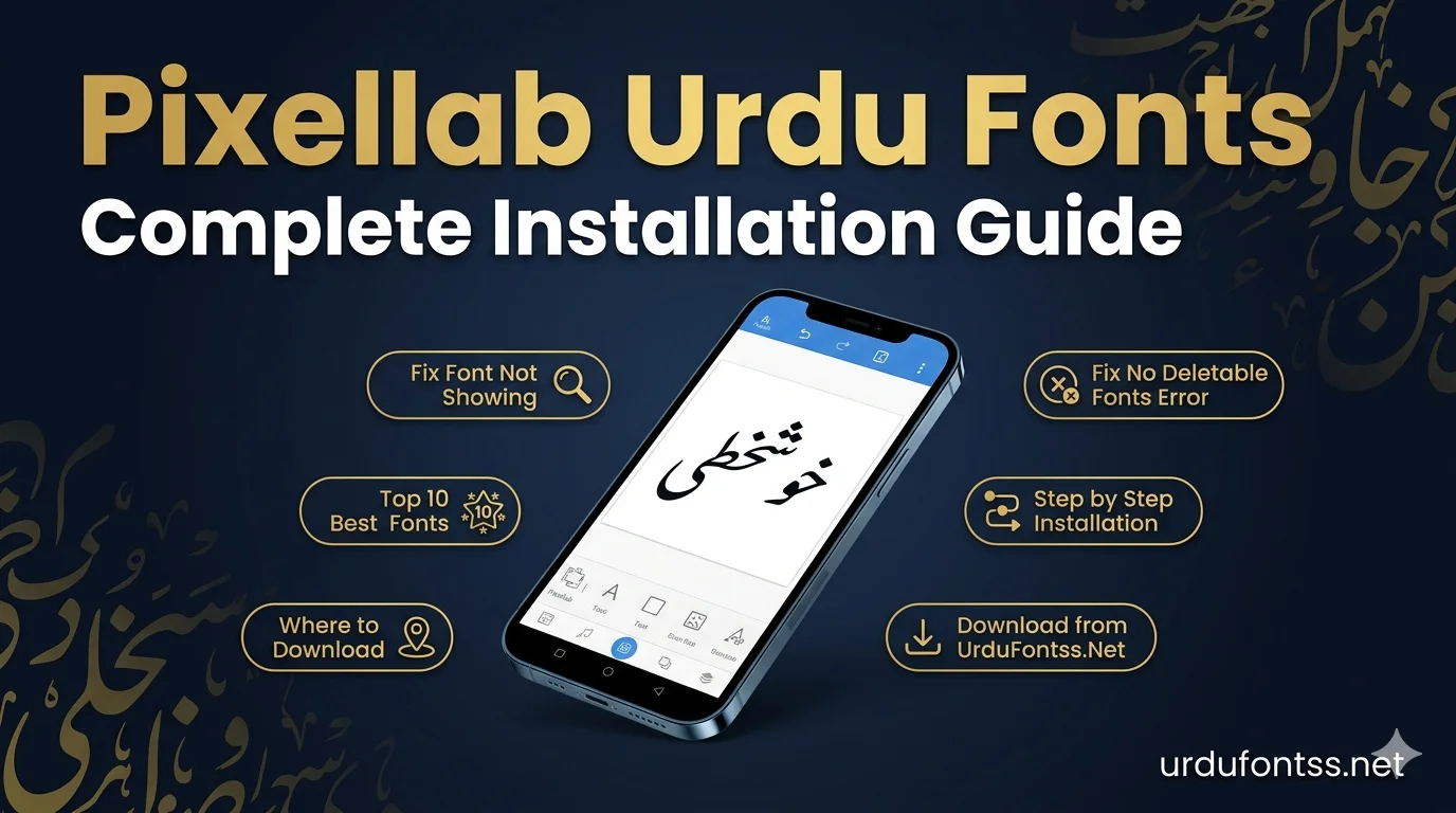 How to Use Urdu Fonts in Pixellab – Complete Guide with Fixes for Font Not Showing and No Deletable Fonts Error